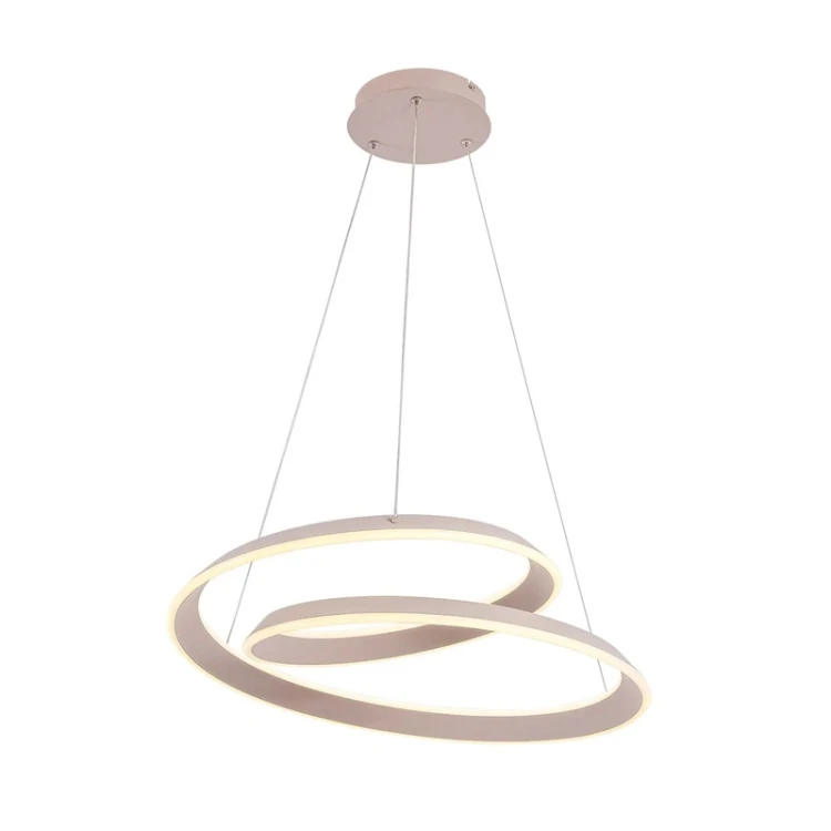 Lampa sufitowa LED CASHMERE TWIST biała do salonu i jadalni