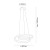 Lampa wisząca CASHMERE TWIST LED 75W 4000K biała