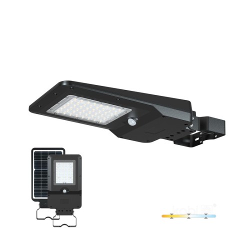 Lampa uliczna solarna LED STREET 20W 3CCT IP65 z czujnikiem