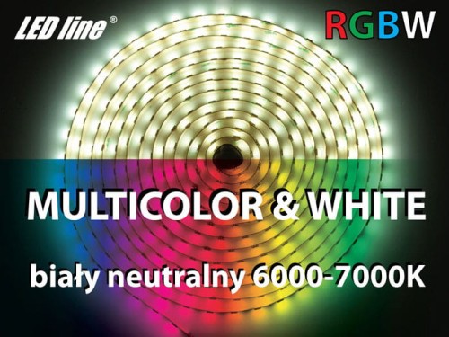taśma led RGBW biała neutralna 300 5060 IP20