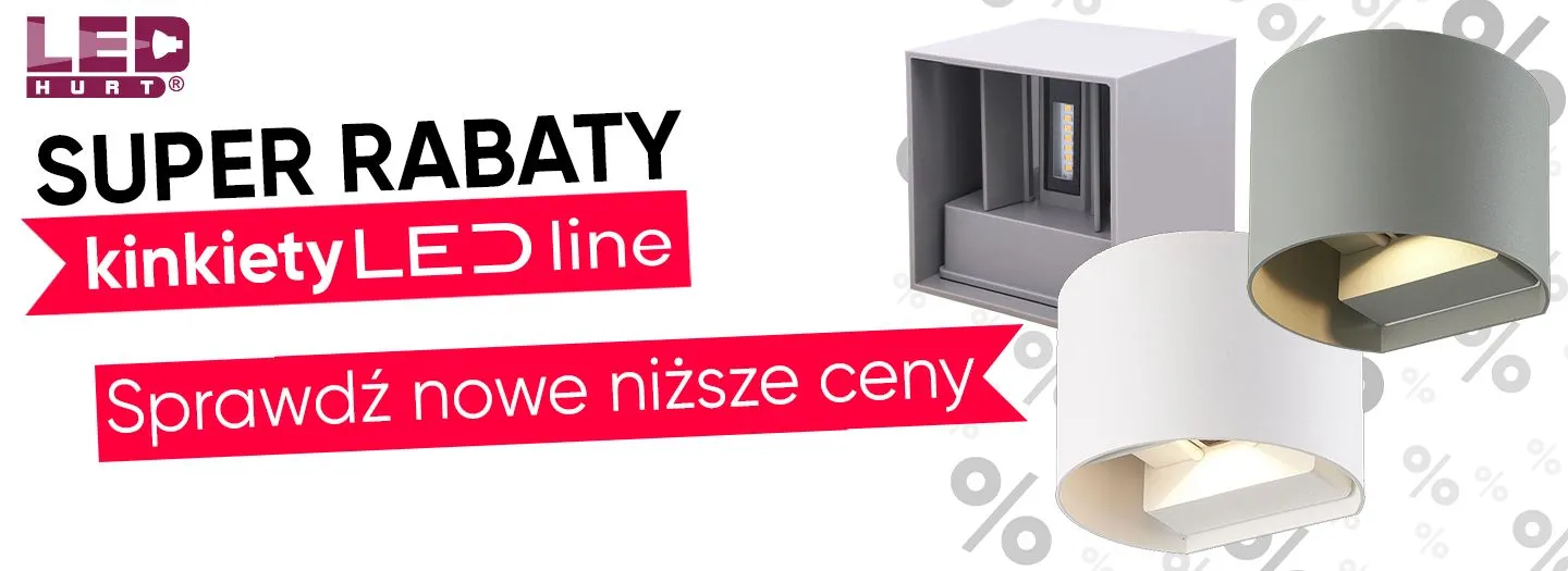 Promocja na kinkiety elewacyjne marki LEDline w sklepie led-hurt.pl
