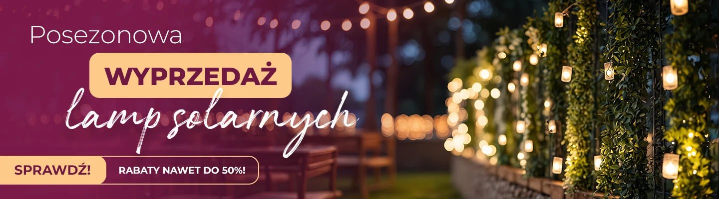 Posezonowa wyprzedaż lamp solarnych