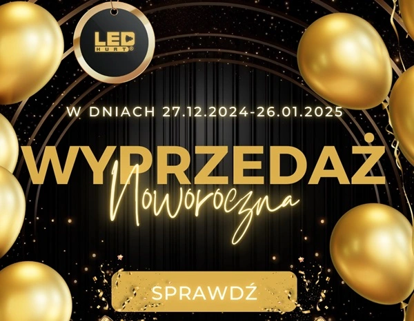 Wyprzedaż noworoczna oświetlenia LED na stronie LED-HURT.PL